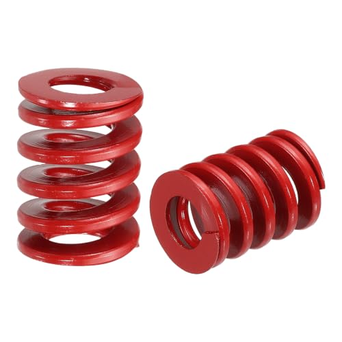 HARFINGTON 2pcs Die Spring 3/4" OD x 1" Free Length SMH4004, Red - size: 3/4" OD x 1" Free Length