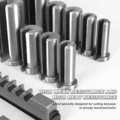 Generic Keyway Broach Kit 30Pcs Industrial HSS Tool Set