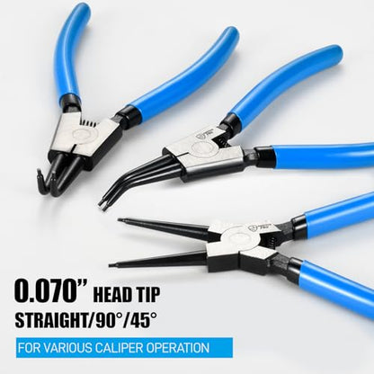 SMOTIVEPRO 6PCS 7inch Internal/External Snap Ring Pliers Set - size: 6PC 7" Internal/External Set
