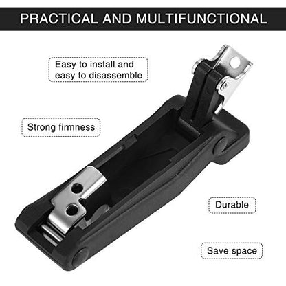 2 Pieces Rubber Latch Flexible Front Storage Rack 4 Inch with Hole, Over Center Thermoplastic Elastomer Boat Latch for Door Handle, Cooler, Cargo Box, and Compartment