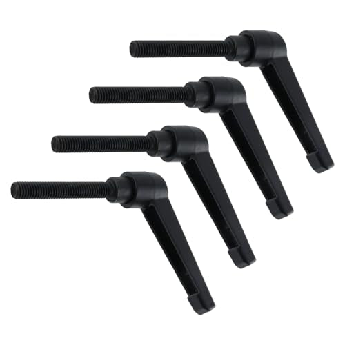 Clamping Lever Handles M8 x 50mm Push Button Ratchet Lever Male Threaded Stud Adjustable Handles Hand Knobs Rotating Screw Handles Bolts with Locking Lever -4pcs - size: M8 x 50mm