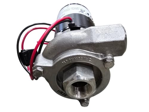 MP34141 CFX75 12V DC Centrifugal Pump | 316 Stainless Steel, Viton Seal | 3/4" NPT, 28 GPM | Heavy-Duty Marine, Agricultural Chemical & Industrial Fluid Transfer | Horizontal Discharge