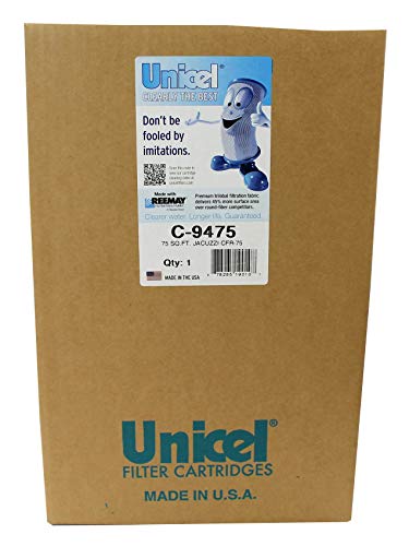 Unicel C-9475 (4 Pack) Jacuzzi Spa Filter Cartridge Element, 75 sq. ft. - size: 4 Pack
