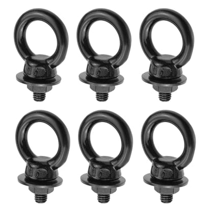 Antrader M6 Eye Bolts with Nuts for DIY,Furniture,Swing and Outdoor Use - size: M6