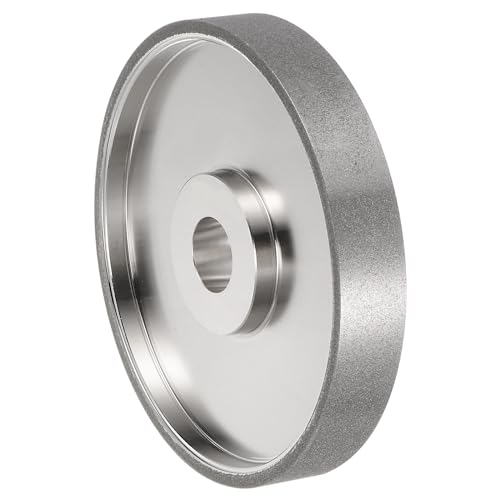 HARFINGTON Diamond Lapidary Wheel 6 Inch x 1 Inch Arbor Hole 320 Grit Grinding Wheels for Stone, Marble, Glass, Ceramics, Crystal, Carbide, Steel - size: 320 Grits