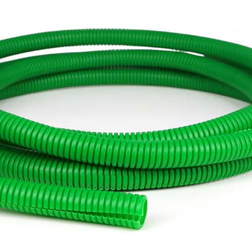 Split Wire Loom Tubing,10,25ft Cord Protectors from Pets No Chew, Flexible Wire Covers Cord Protectors, Protective Split Cable Sleeve for Automotive Home Industrial Wires(Green, 0.73inch-25ft) - color: Green, size: 0.73in-25ft