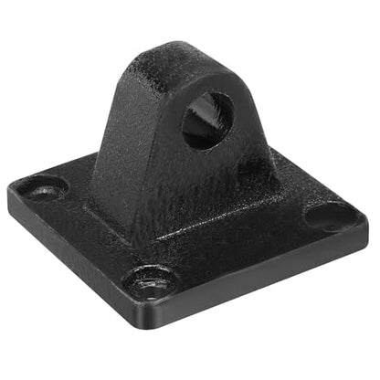 PATIKIL 92x92x66mm Air Cylinder Foot Flange Rod Pivot Clevis Pneumatic Mounting Bracket Rear Mount Parts, Black - size: 92x92x66mm