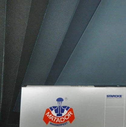 Matador Abrasive Wet or Dry Sandpaper 5 Sheet 7000 Grit 9"x11" S/C Made in Germany