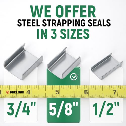 5/8" Open Seals for Steel Strapping, Pack of 2000 - size: Pack of 2000