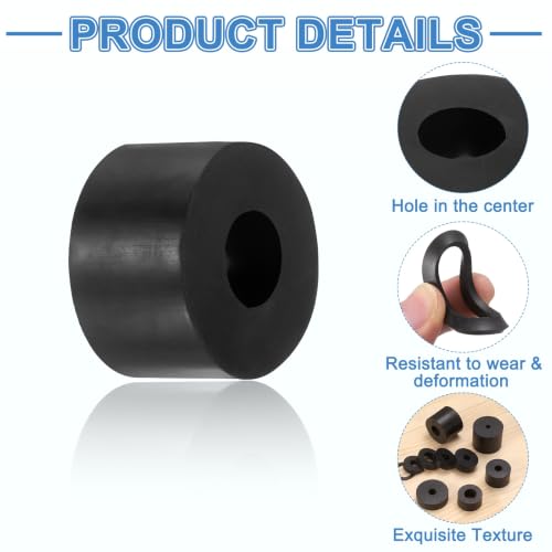 uxcell 24Pcs Rubber Vibration Isolation Washers 35mm OD x 15mm ID x 20mm T - size: 35mm OD x 15mm ID x 20mm Thick