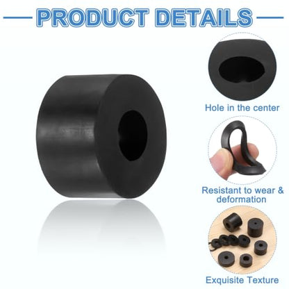 uxcell 24Pcs Rubber Vibration Isolation Washers 35mm OD x 15mm ID x 20mm T - size: 35mm OD x 15mm ID x 20mm Thick