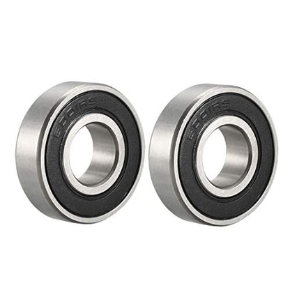 uxcell 6001-2RS Deep Groove Ball Bearing 12x28x8mm Double Sealed Chrome Steel Bearings 2 Pack - size: 12x28x8mm