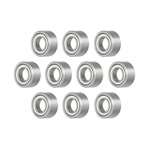 603ZZ 10 PCS Miniature Deep Groove Ball Bearing 3×9×5mm Double Metal Shielded Ball High Speed Bearing Chrome Steel P0 Z2 Bearing for Industrial Machine,Power Tools and Mechanical Equipment - size: 603ZZ Size 3×9×5mm