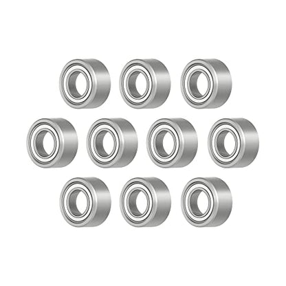 603ZZ 10 PCS Miniature Deep Groove Ball Bearing 3×9×5mm Double Metal Shielded Ball High Speed Bearing Chrome Steel P0 Z2 Bearing for Industrial Machine,Power Tools and Mechanical Equipment - size: 603ZZ Size 3×9×5mm