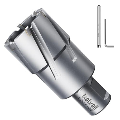 Kolvoii TCT Annular Cutter 1‑3/8" Diameter x 1‑3/8" Depth, Mag Drill Bit - size: 1-3/8" x 1-3/8"
