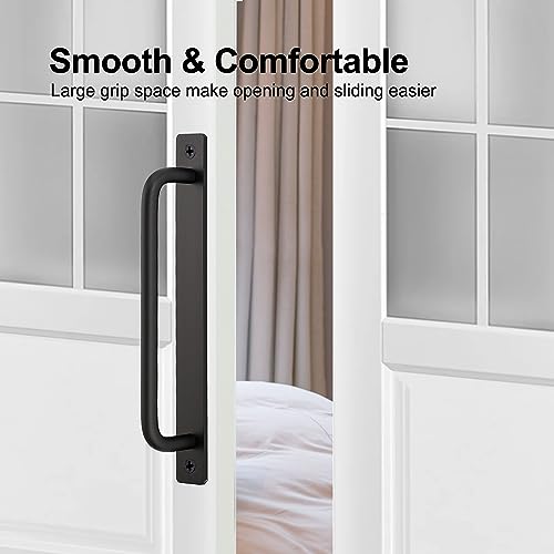 Ravinte Barn Door Handles 2 Pack Sliding Door Pulls, 7.5 in Hole Centers - size: 7.5 in Hole Centers