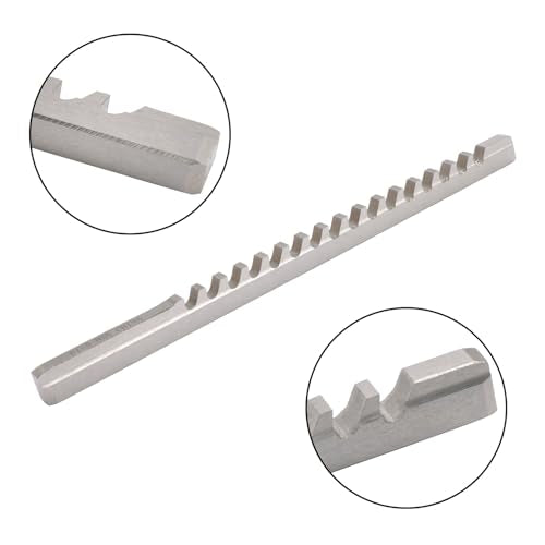 findmall B1-5mm High Speed Steel Keyway Broach Set, with 1 Shim
