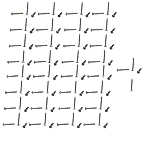 XunLiu M1.2X10mm 304 Stainless Steel Self-Tapping Screws 100 Pack - size: M1.2X10mm