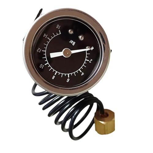 Easy Installation 16bar Espresso Pressure Gauge Metal Texture Kitchen Appliance Part for Longevity Espresso Machine Part