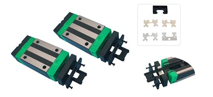 HGH35CA Linear Slider Bearing, 2pcs HGH35CA Square Bearing Slider Block for CNC Linear Guide and Machines - size: HGH35