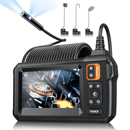 Endoscope Camera with Light, 1920P HD Borescope Tools, Dual Lens(32.8FT) - size: 32.8FT