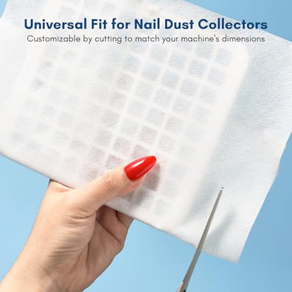 Makartt Nail Dust Collector Filter Paper – 100 Sheets Disposable Filters