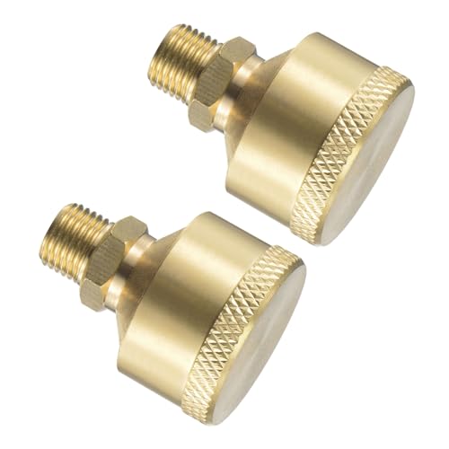 Brass Grease Oil Cup Cap, | M10x1 Thread 6ml | Oil Container Cup Oiler Lathe Machine Power Accessories - (Applications: for Industrial Lubrication), 2-Pieces - size: 6ml