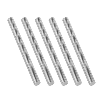 5Pcs Fully Threaded Rod & Studs, M4 x 50mm Long Threaded Screw, 0.7mm Thread Pitch, 304 Stainless Steel Right Hand Thread Bar Studs for Furniture Machinery Assembly - size: M4 x 50mm