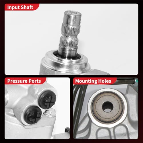 PHOBOOS Hydraulic Power Steering Rack and Pinion Fit for Toyota Tacoma - size: 26-2647