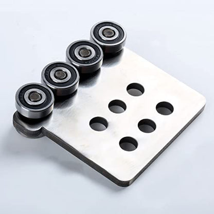 8 Wheel Trolley Assembly Rollers.Bearing Trolley Assembly.Stainless Steel.The top of The Trolley has Room for Set Screws, Allowing The use of a 1-5/8" high Strut Channel - style: 8 Wheel Trolley Assembly 2PCS