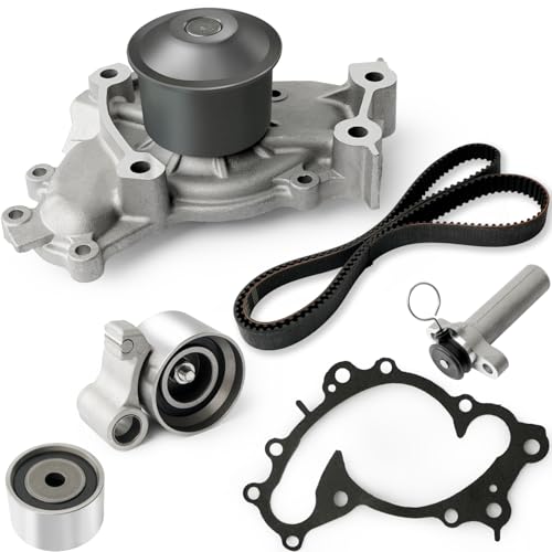 CYTROBE Engine Timing Belt Kit with Water Pump Compatible with 1994-2001 Camry 1998-2003 Sienna 1999-2003 Solara 1995-2004 Toyota Avalon 1994-2001 Lexus ES300 1999-2003 RX300 3.0L Replace TKT-024