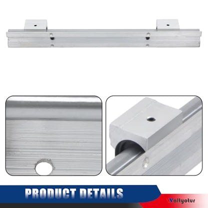 Waltyotur 2 PCS SBR 16-400mm Linear Guideway Rail 4 SBR16UU