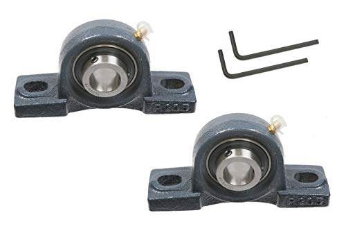 (2 Pc) 7/8" Pillow Block Bearing with Housing UCP205-14 Solid Base P205
