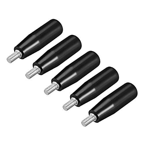 uxcell 5 Pcs Revolving Handwheel Machine Handle M6 Male Threaded Stem - size: M6