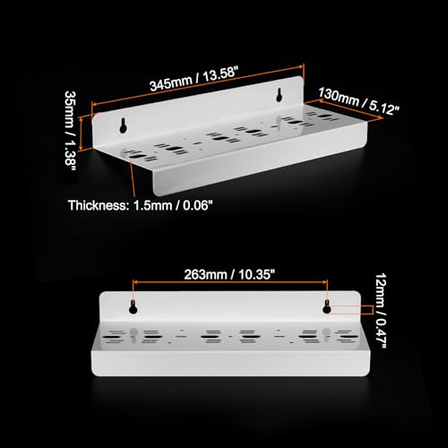 MECCANIXITY Water Filter Housing Bracket for 10 Inch 3 Stage Whole House Mounting Bracket for Kitchen White