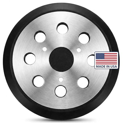 Core Series 5 Inch Replacement Sanding Pads, Fits DeWalt and Porter Cable Random Orbital Sanders, 3 Screw Holes, Hook & Loop, Firm Foam Backing Pad, 8 Holes – Made in USA (PN 52898) (2-Pack) - size: 3 Screw Holes