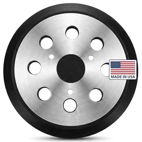 Core Series 5 Inch Replacement Sanding Pads, Fits DeWalt and Porter Cable Random Orbital Sanders, 3 Screw Holes, Hook & Loop, Firm Foam Backing Pad, 8 Holes – Made in USA (PN 52898) (2-Pack) - size: 3 Screw Holes