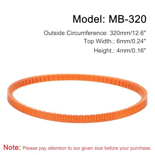 uxcell 4pcs MB Series Standard Sewing Machine Belts MB-320, 320mm/12.6" Lo - size: MB-320
