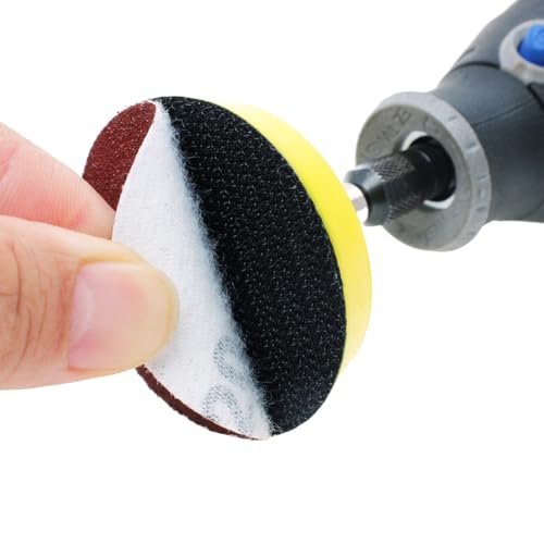 100PCS 2-Inch Sanding Discs Kit with Polishing Pads & Backing Plate – 40 to 400 Grit Sandpaper Set for Drill, Grinder & Rotary Tools