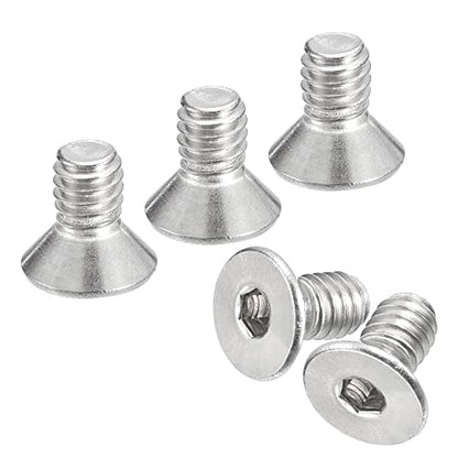uxcell #8-32x5/16 Flat Countersunk Head Socket Cap Screws, 50Pcs 304 Stainless Steel Hex Socket Flat Head Screws, Full Thread, Countersunk Bolts - size: #8-32x5/16"