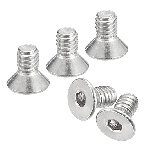 uxcell #8-32x5/16 Flat Countersunk Head Socket Cap Screws, 50Pcs 304 Stainless Steel Hex Socket Flat Head Screws, Full Thread, Countersunk Bolts - size: #8-32x5/16"