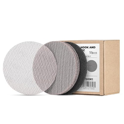 toolant Mesh Abrasive 6" Sanding Disc, 8 Hole, 80-400 Grit, 50Pcs - style: 6inch, 80-400 grit, 50pcs