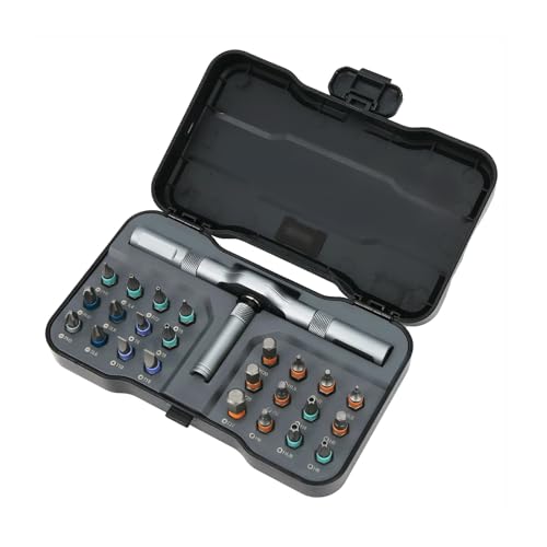 24 in 1 Magnetic Ratcheting Screwdriver Set with Detachable Handle