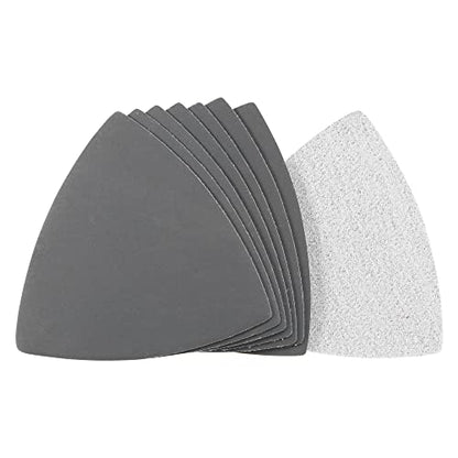 uxcell Triangular Sandpaper Hook and Loop Triangle Sanding Pad Fit 3-1/2" Oscillating Multi-Tool Silicon Carbide for Wet/Dry Use 1200 Grit 8pcs - size: 1200 Grit