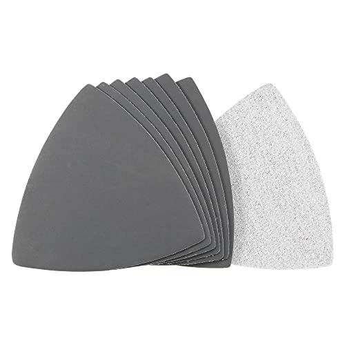 uxcell Triangular Sandpaper Hook and Loop Triangle Sanding Pad Fit 3-1/2" Oscillating Multi-Tool Silicon Carbide for Wet/Dry Use 1200 Grit 8pcs - size: 1200 Grit