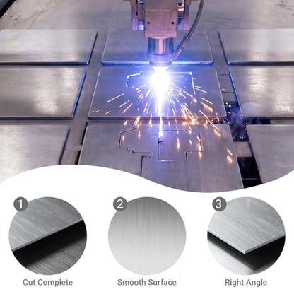 16 x 12 Inch 304 Stainless Steel Sheets, 11Gauge Thickness Stainless Steel Plates Stainless Steel Shim Plates Metal Sheets for Kitchen DIY Craft Making (3 mm / 1/8 Inch Thickness) - size: 16 x 12 inch