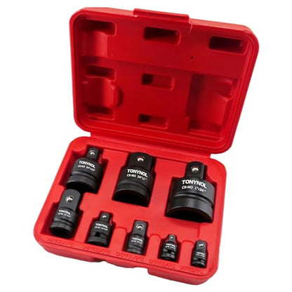 TONYNOL 8 Piece Impact Socket Adapter and Reducer Set - size: 8PCS CR-MO