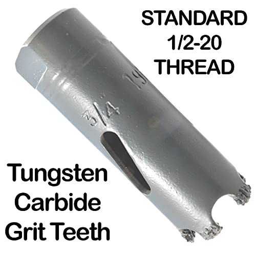 3/4" Hole Saw for Brick and Concrete Inc SDS Hole Saw Arbor and Pilot Drill TCT Drills Into Masonry Go Through Hard Materials Use Hammer Setting and Regular for Fiberglass Plaster Marble and Slate - size: 19mm (3/4in), style: Brick HoleSaw+SDS Arbor