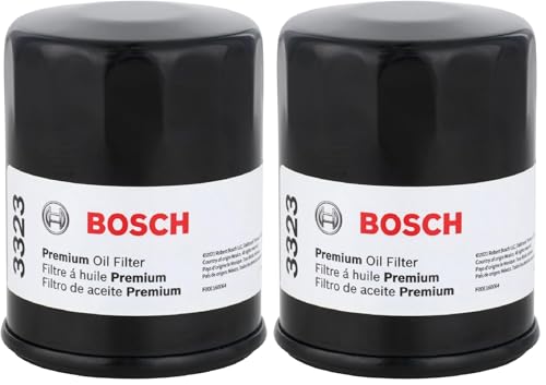 BOSCH 3323 Premium Oil Filter With FILTECH Filtration Technology - Compatible With Select Acura MDX, RDX, RSX, TL;Chrysler;Dodge; Ford;Honda Accord,Civic,CR-V, Pilot; Infiniti;Nissan+More (Pack of 2) - size: 3323 (2 Count)