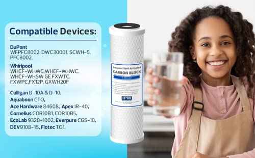 IPW Industries Inc., 2-Pack Puromax PC4 Reverse Osmosis Water Filter Replacement - Carbon & Sediment Filters with Inline Filter for Water Purification